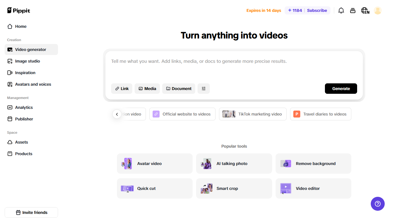 Convert anything to video