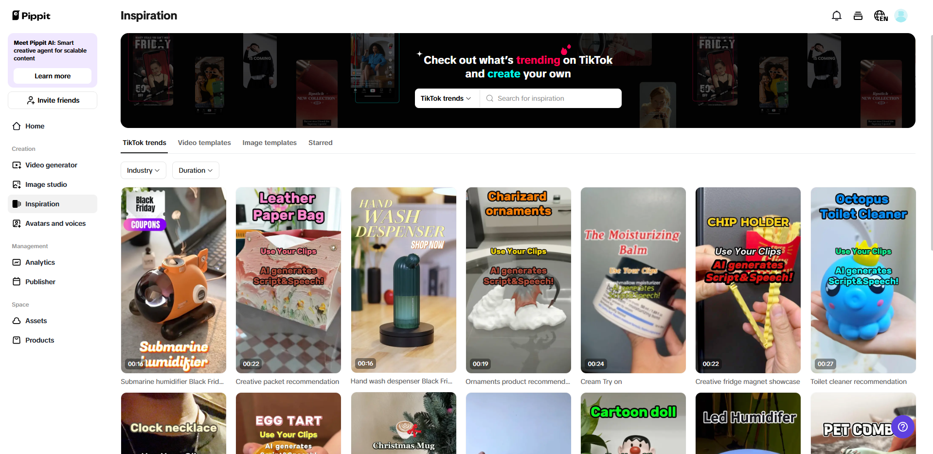 Video ad library