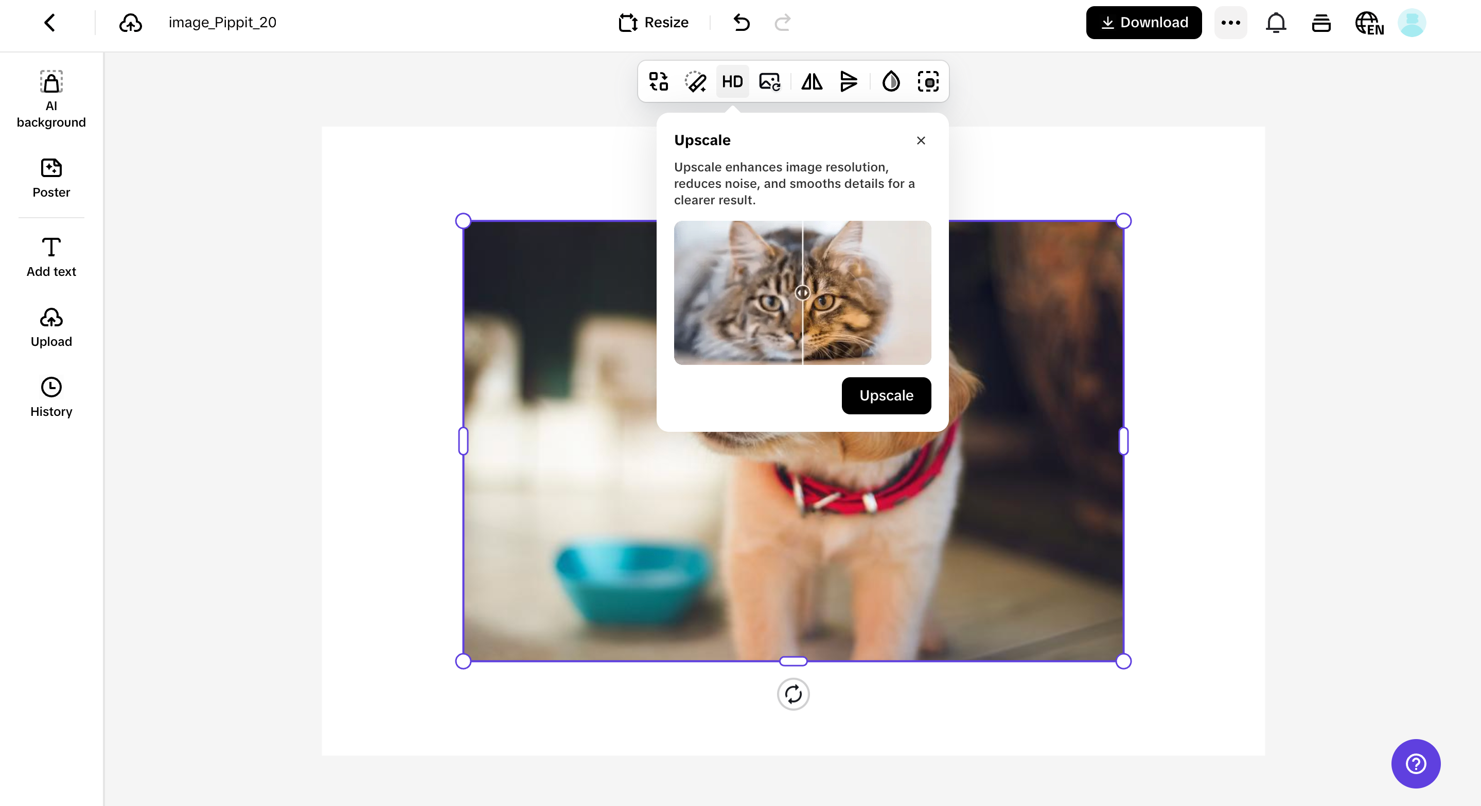 One-click image enhancement