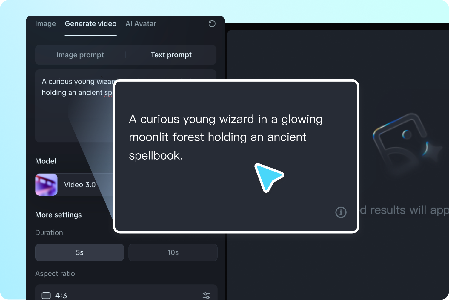 enter the prompt
