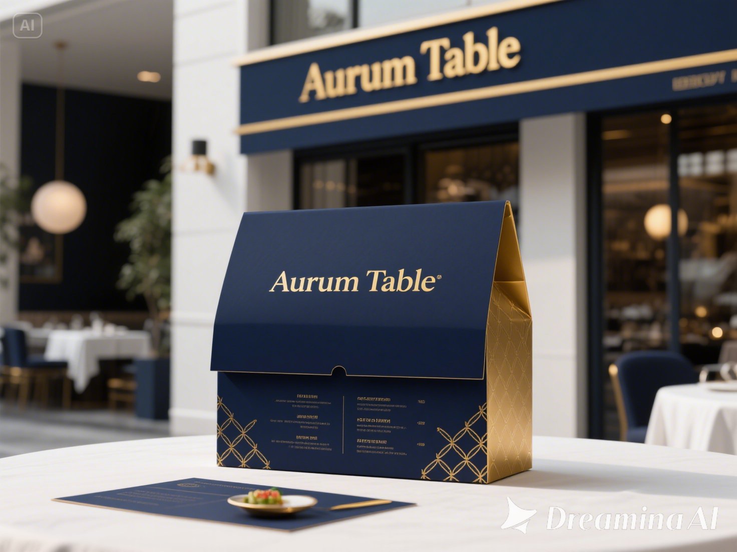 Restaurant branding mockup