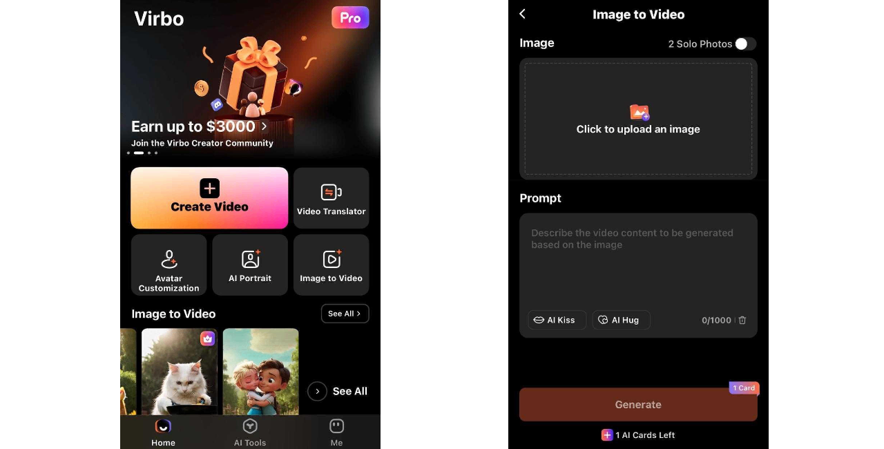 Virbo talking photo app