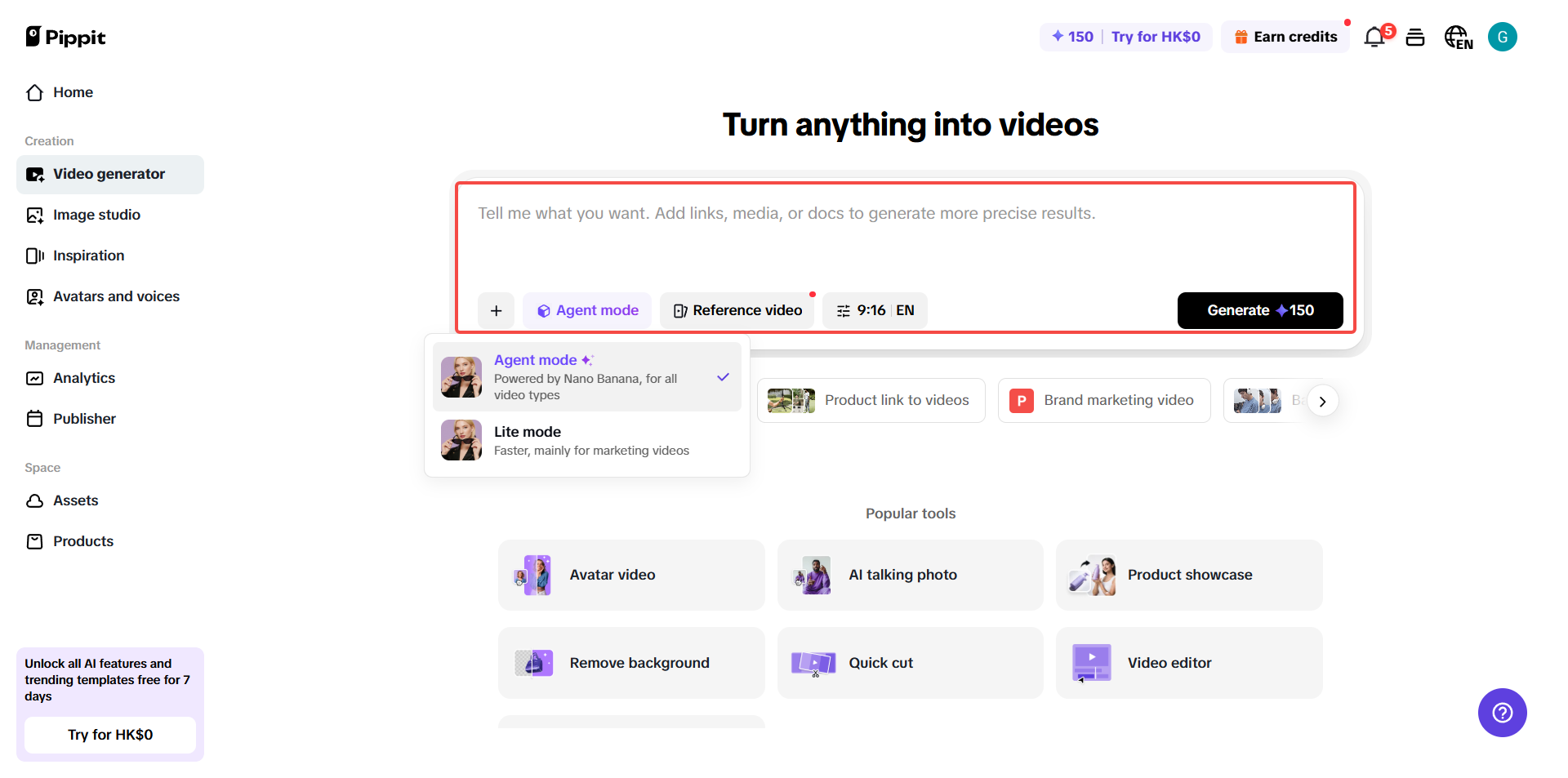 Turn anything into videos