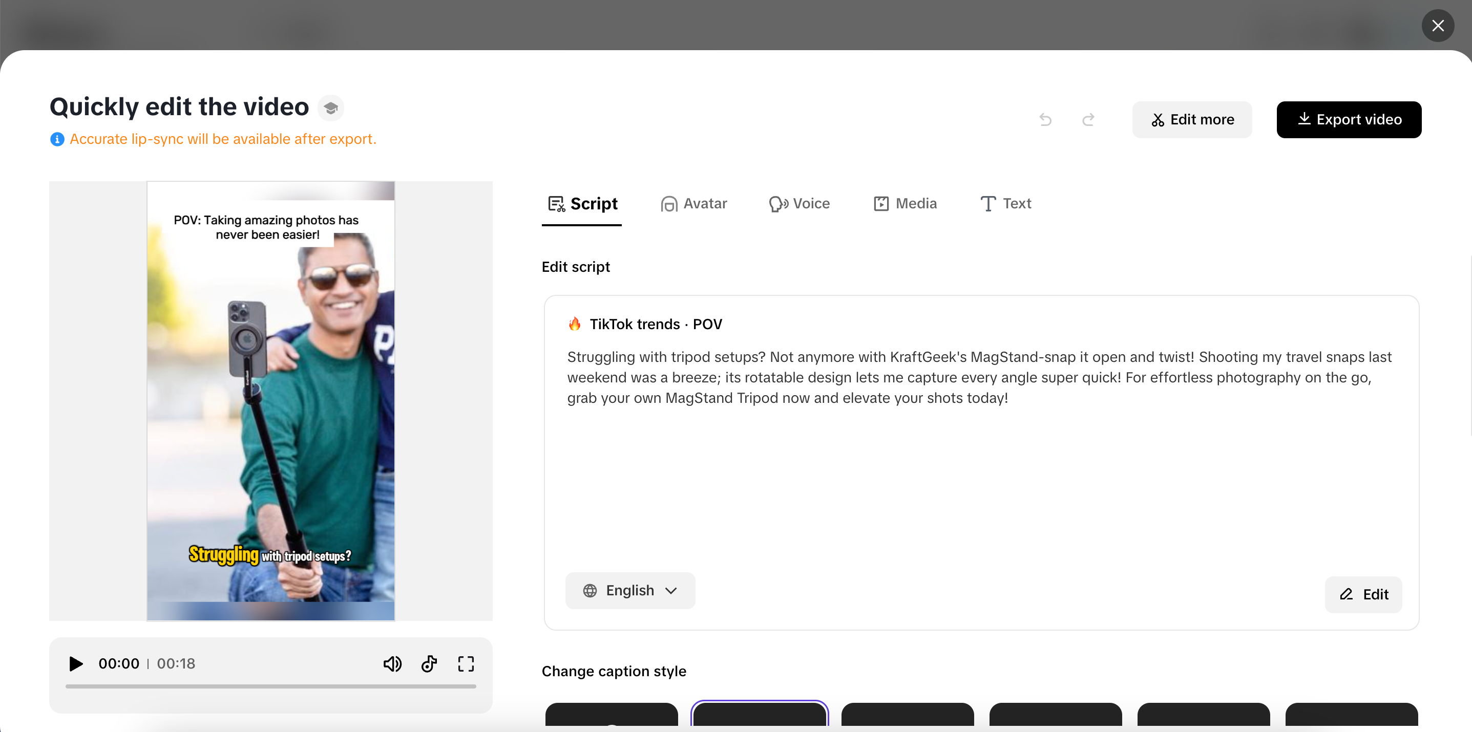 Customize your testimonial video