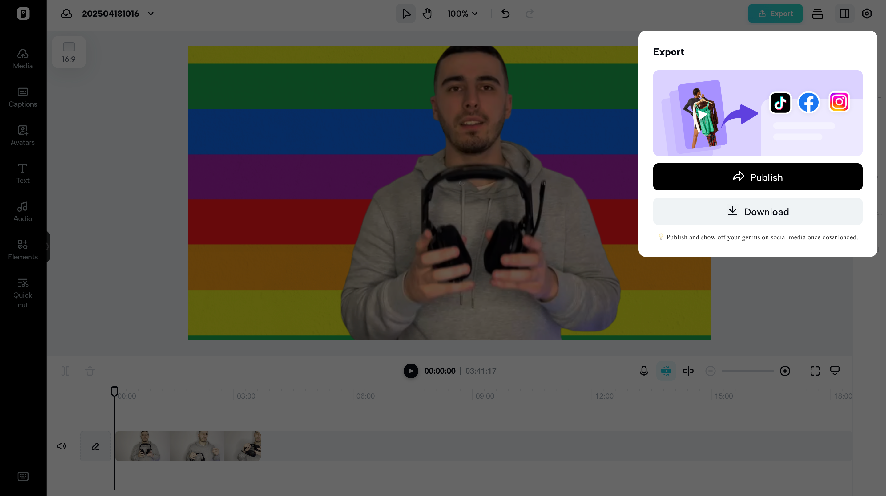 Export and share