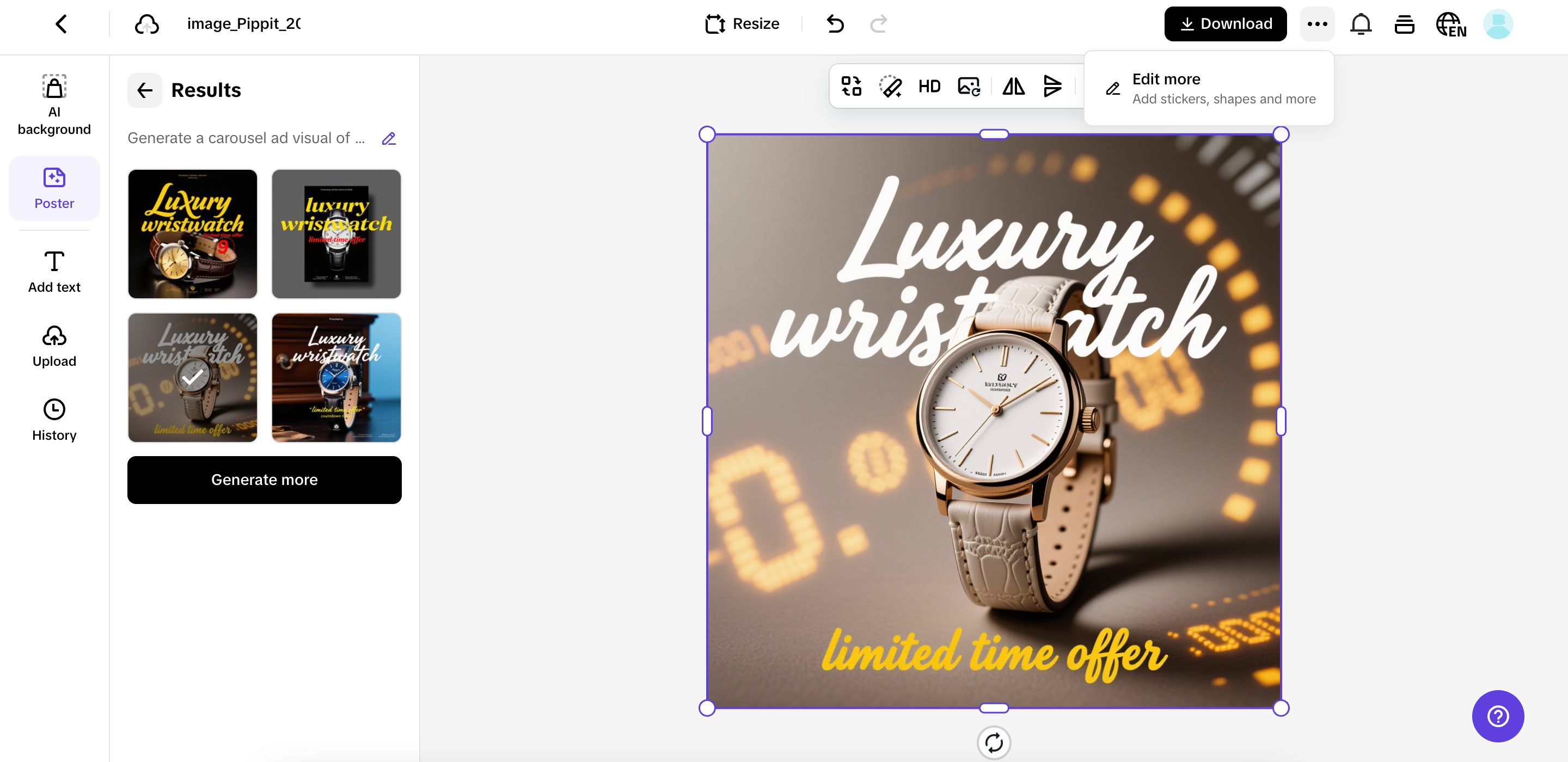 Customize and edit