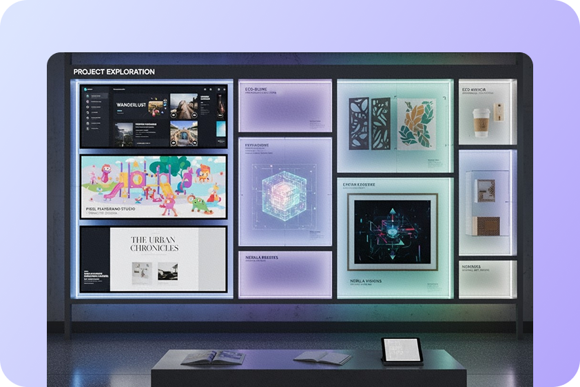 Showcase creative portfolios