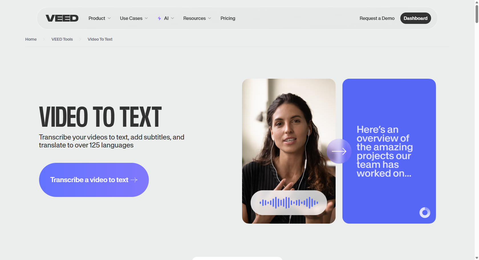 VEED.IO interface