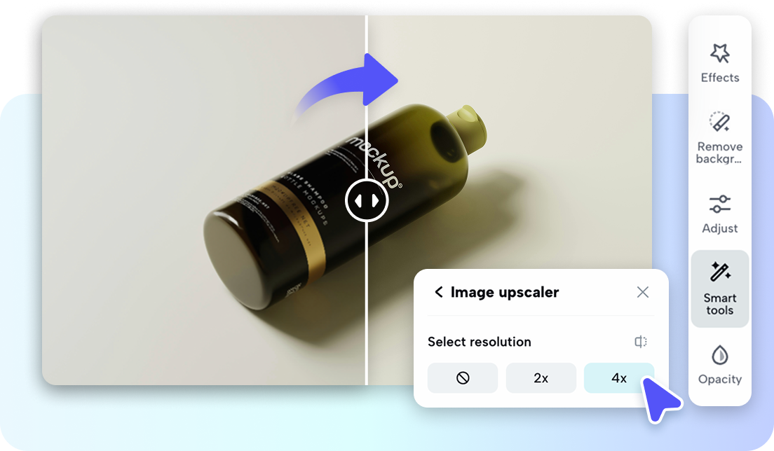 Sharpen your photo with AI