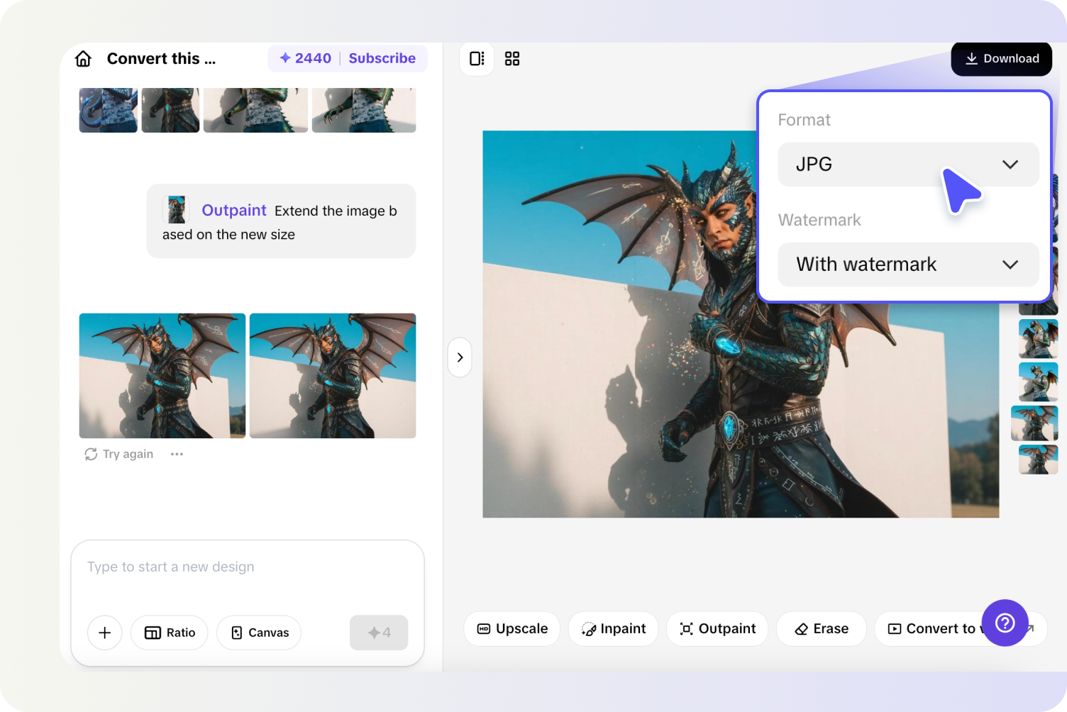 Export or convert to video