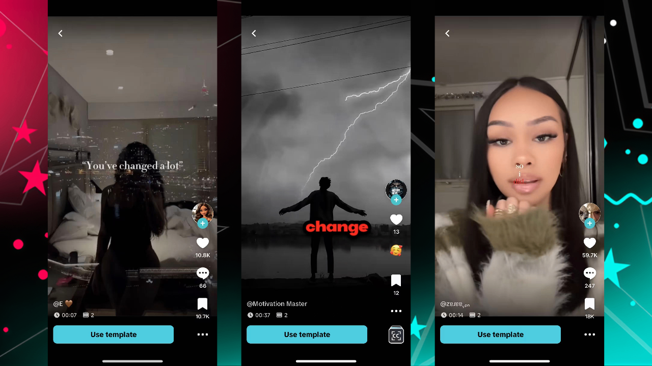 "Make a change" templates
