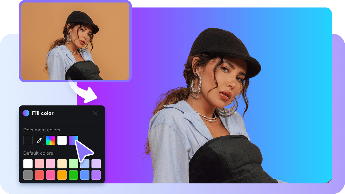 Replace background with custom colors in CapCut 
