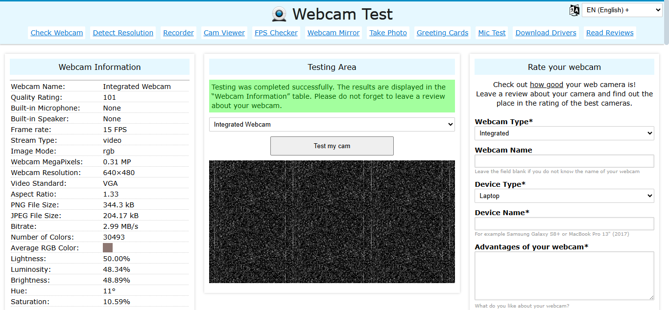 Tes Webcam - alat terbaik untuk menguji webcam Anda secara online