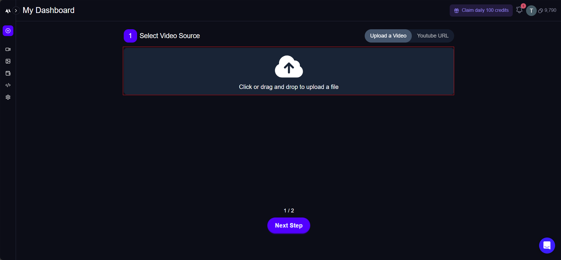Upload video