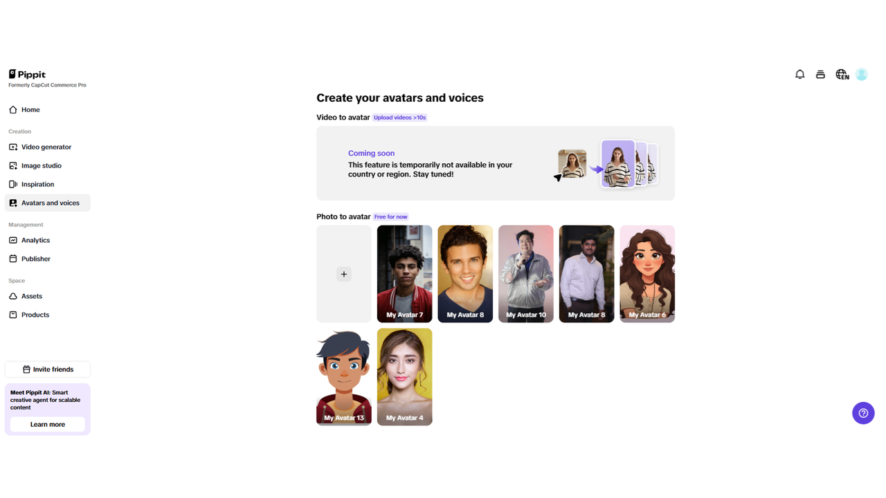 Avatars and voices