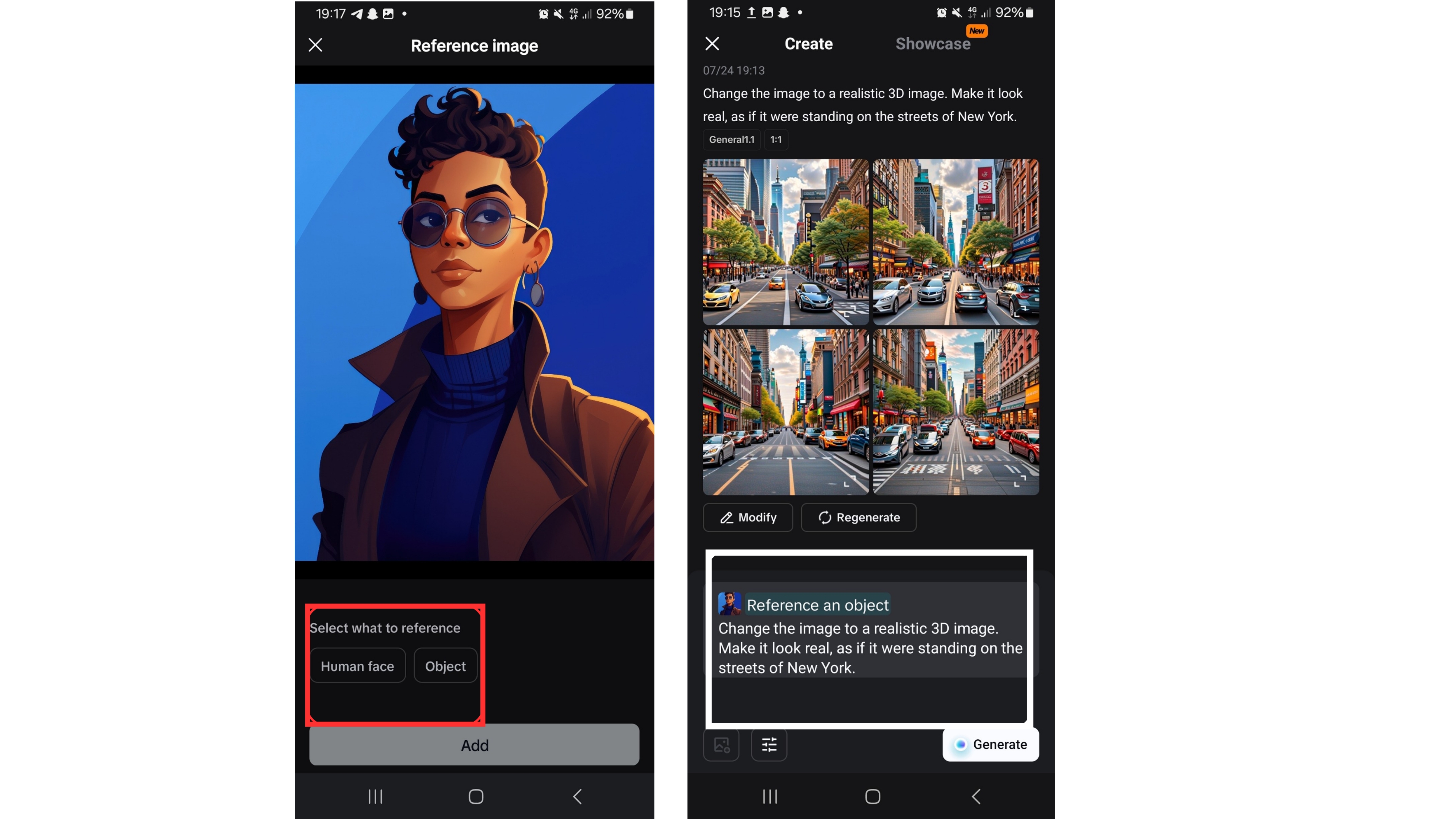 Modifica immagini Android - Sfondo AI - Genera sfondi AI