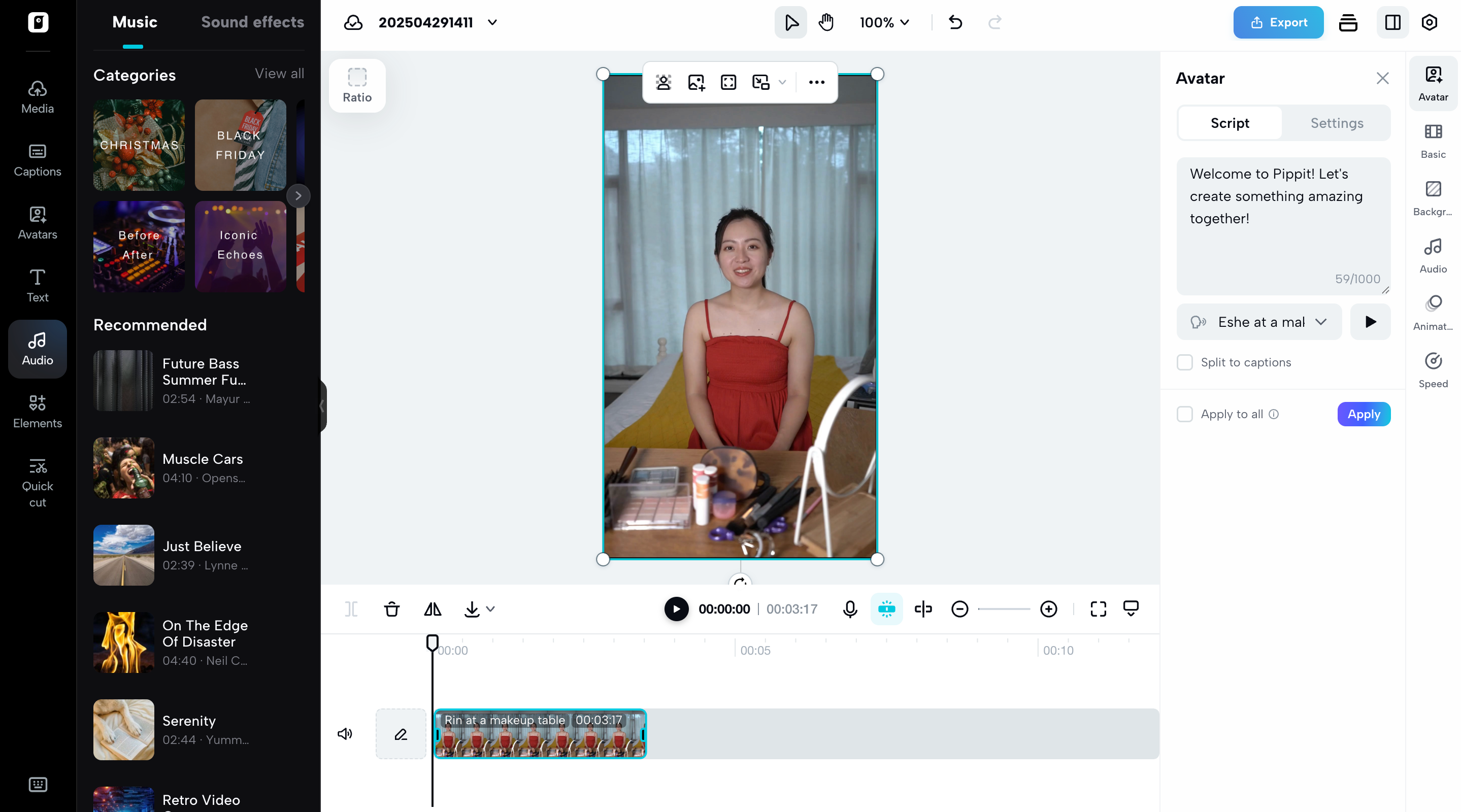 Royalty-free music & dynamic transition