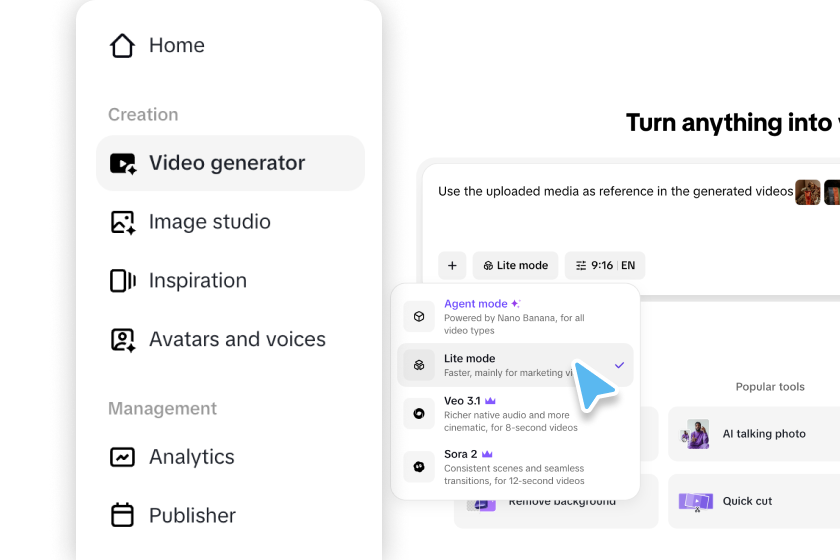 Access video genenrator interface 