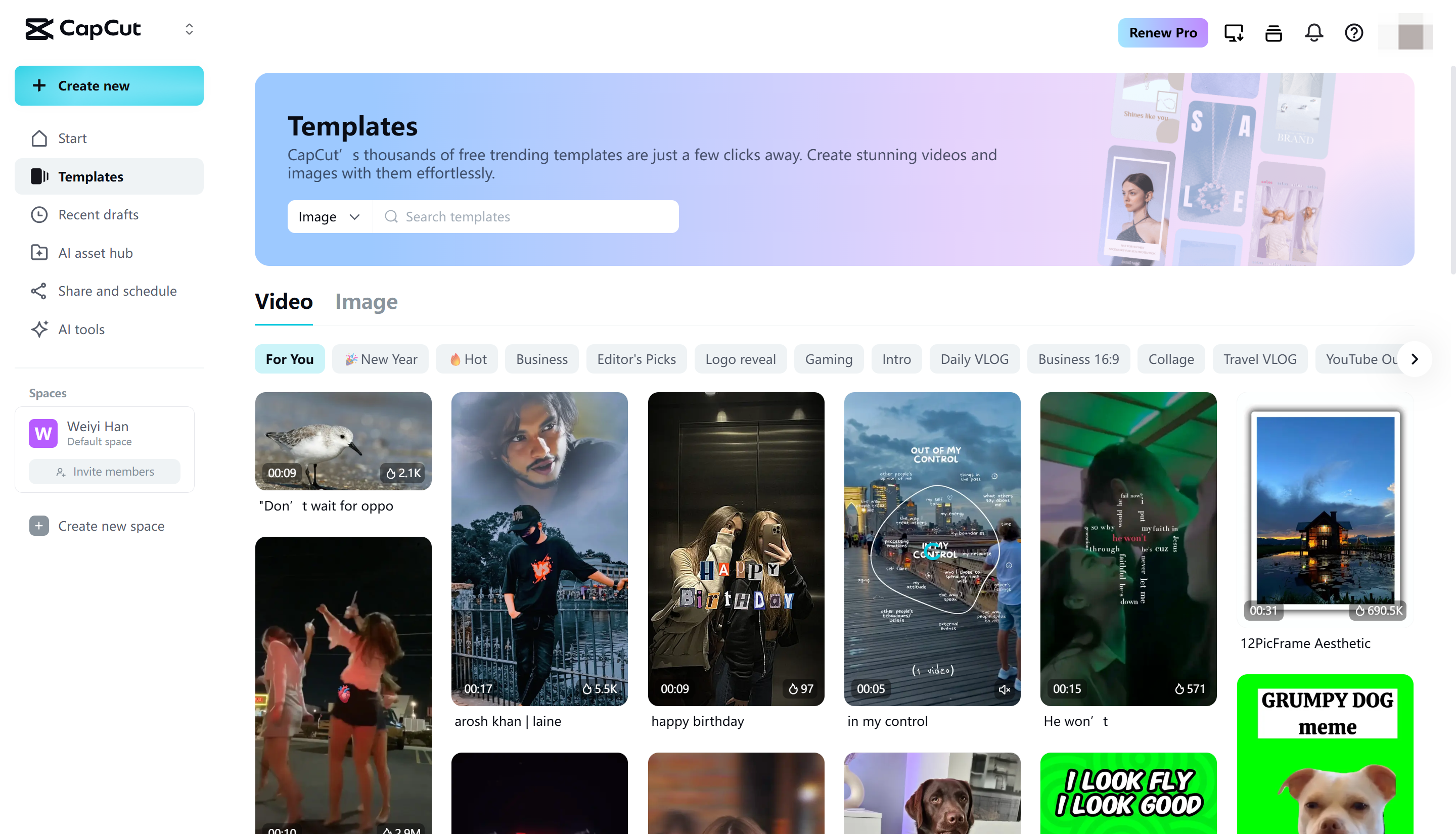 Seamless creation with CapCut Web image design templates