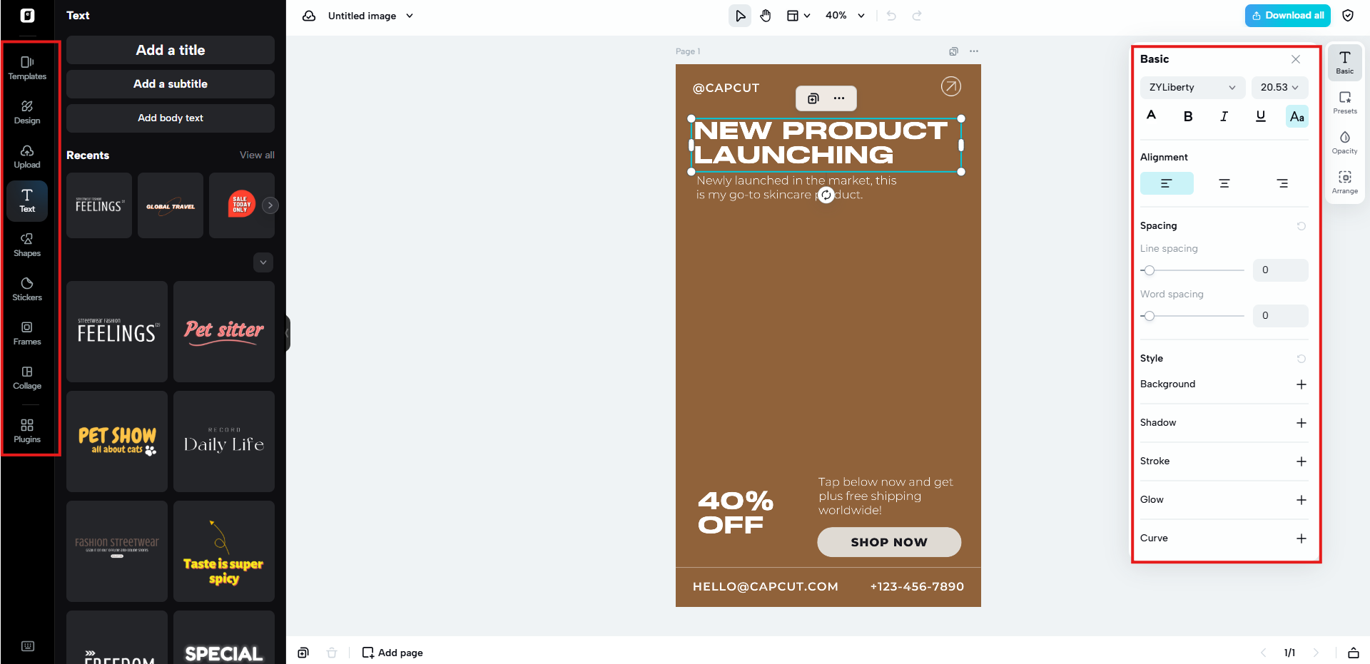Use text overlays
