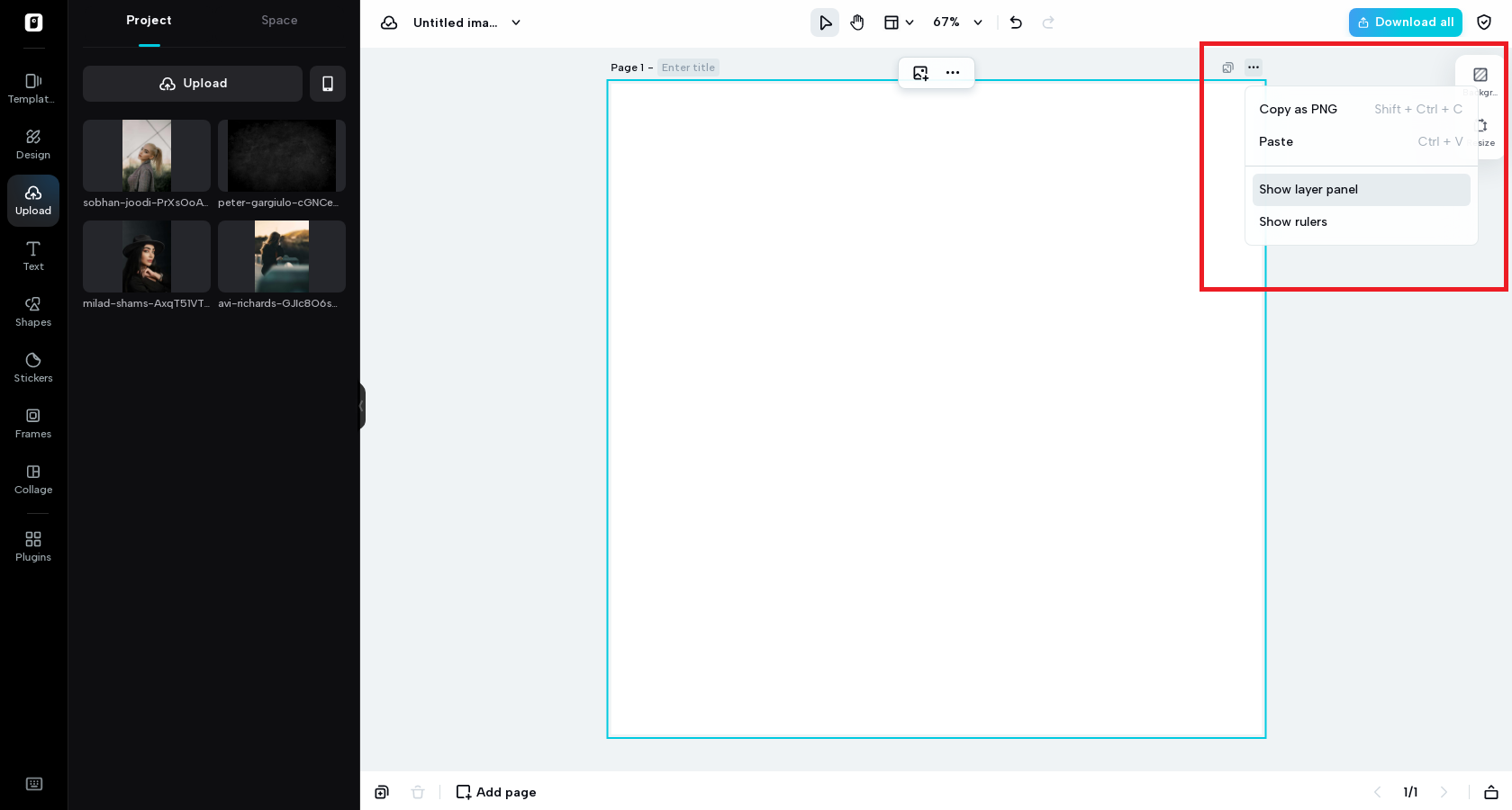 Activate the Layer Panel