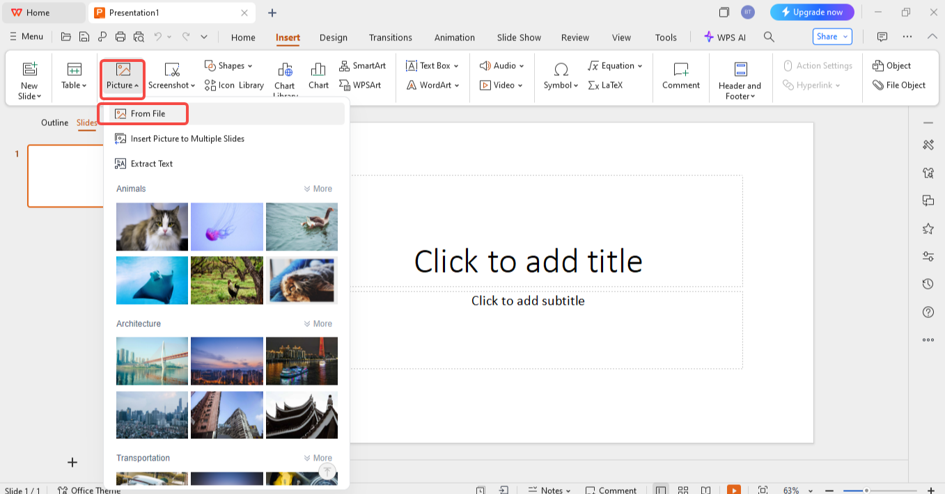 Import the images