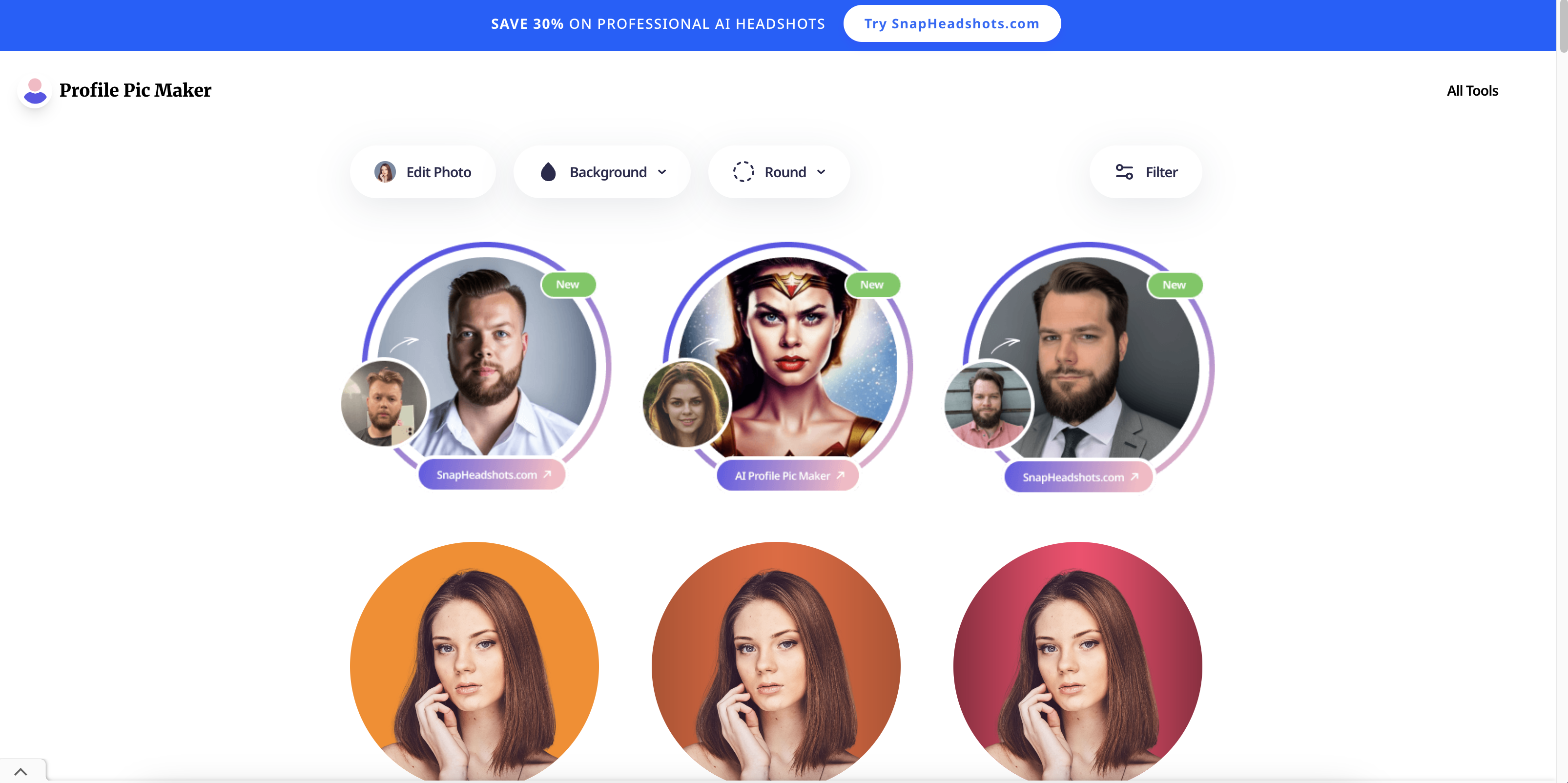 Gerador de foto de perfil PFPMaker