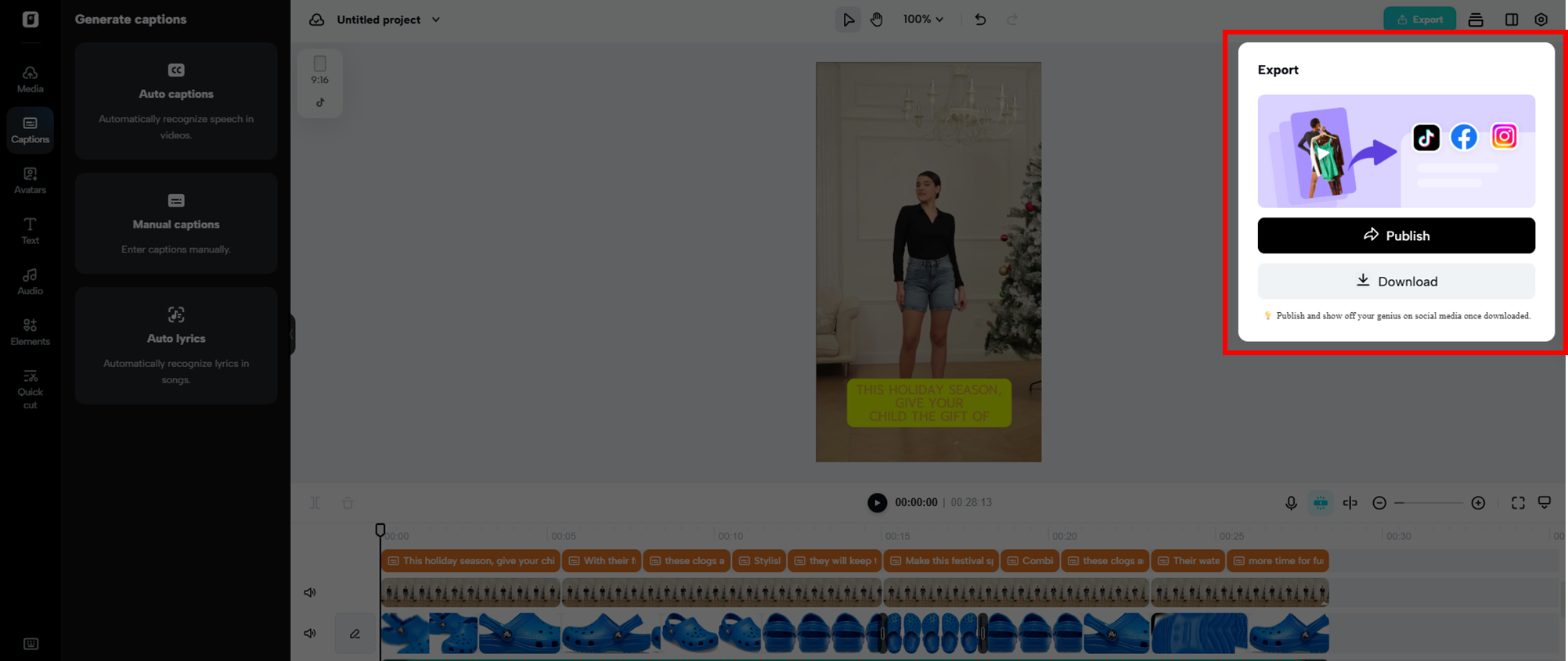 Export your video