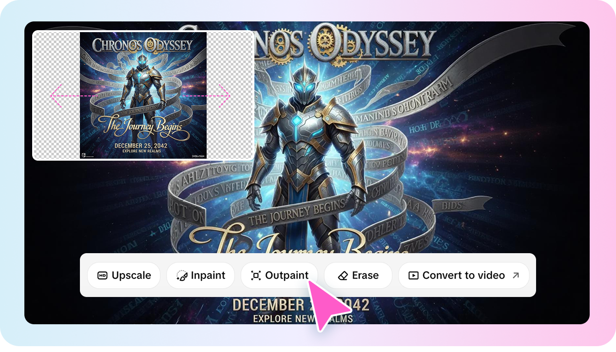 Editing tools for customizing 3D posters