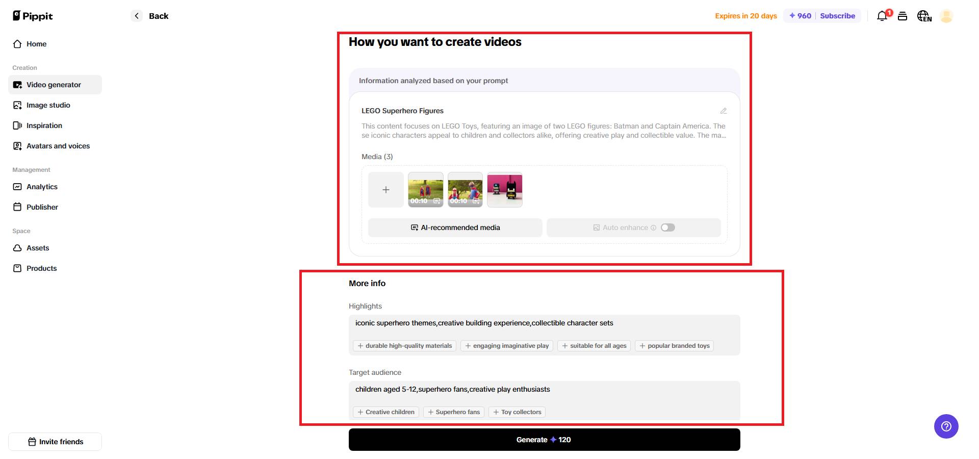 Enter your video details