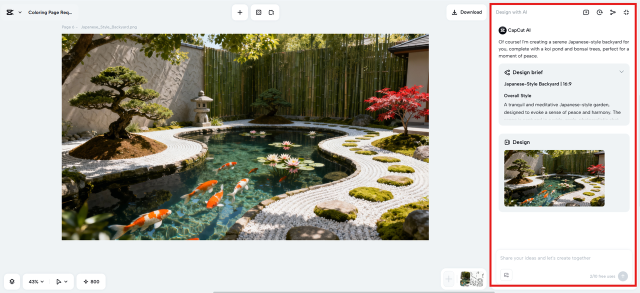 Review and refine with prompts