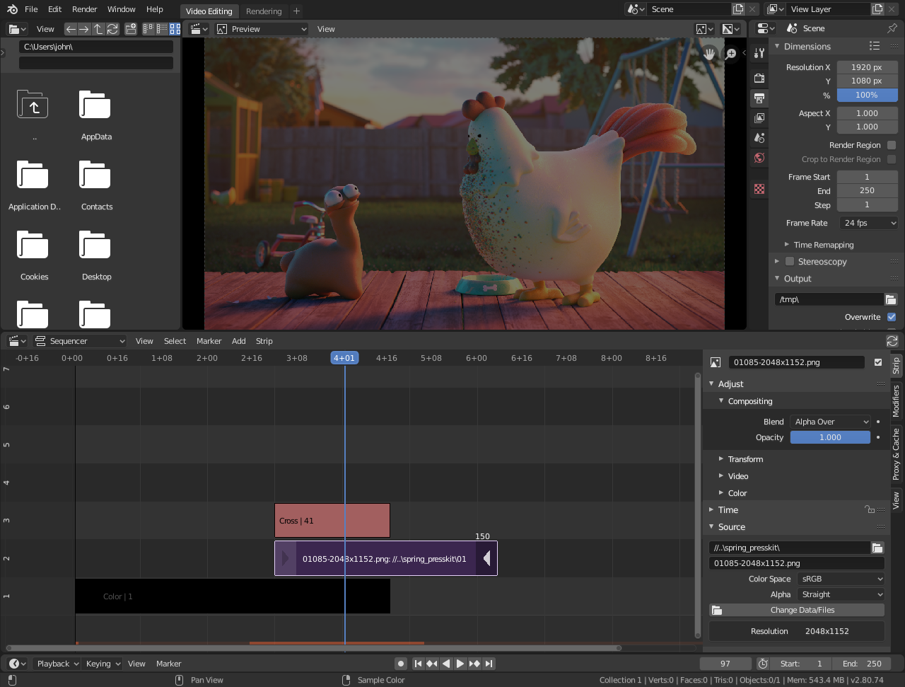 Antarmuka Blender - editor video yang mudah digunakan dan terbaik di Reddit