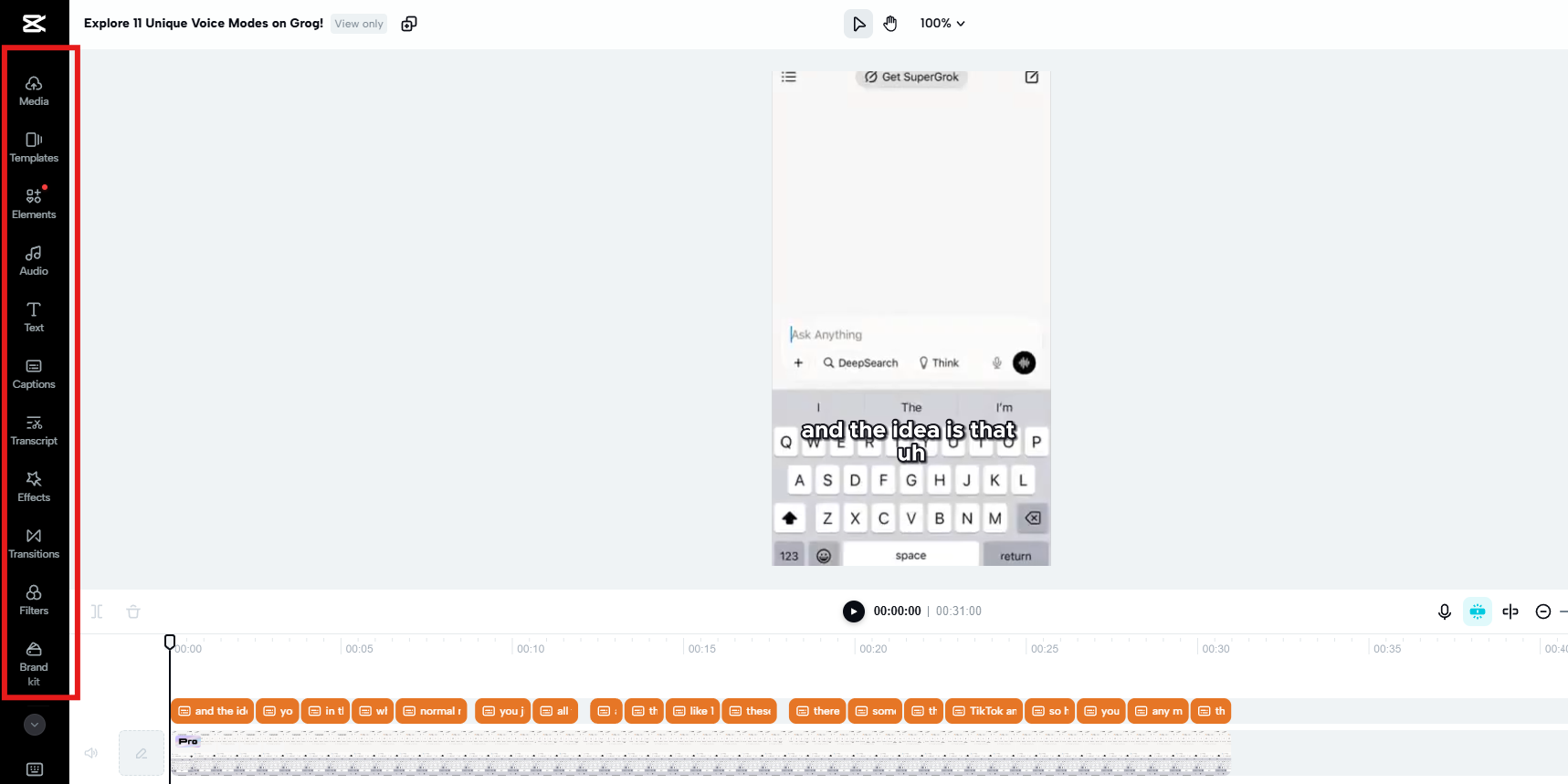 Personaliza el video