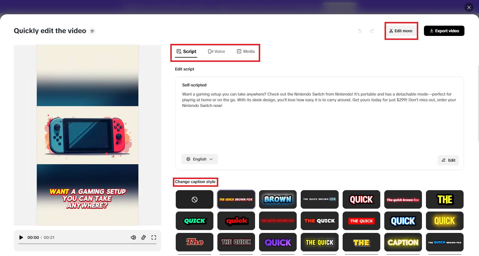 Perform all the necessary edits