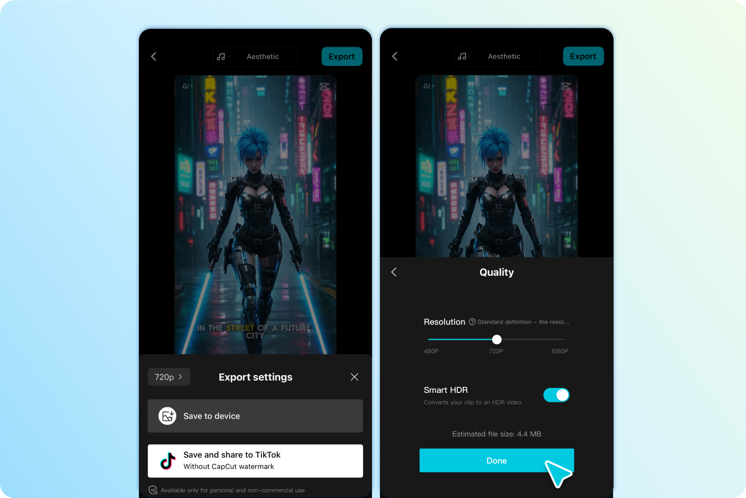 Eksport dan terbitkan video
