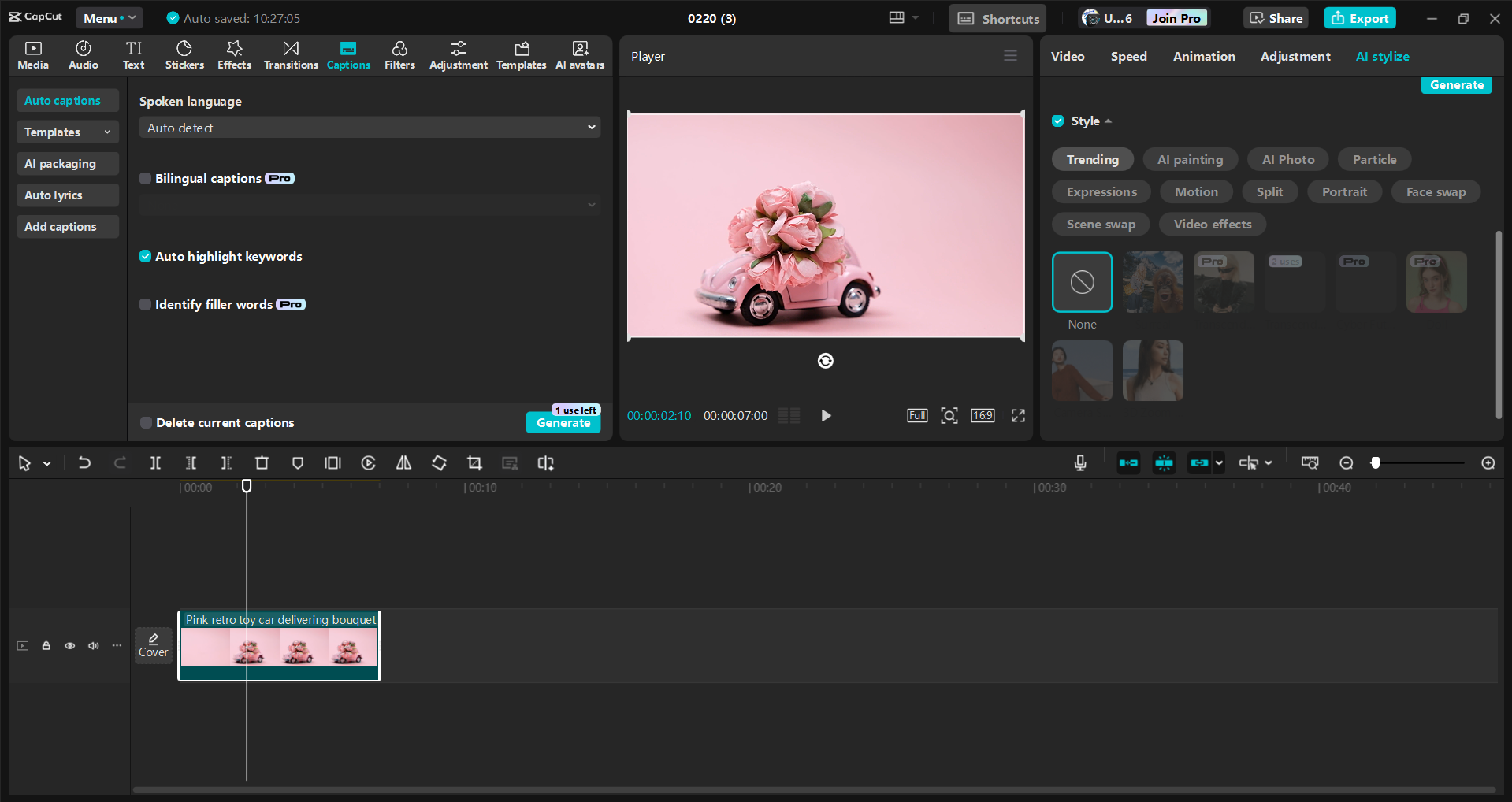 Interfaccia dell' CapCut editor video desktop: un modo efficiente per migliorare i video