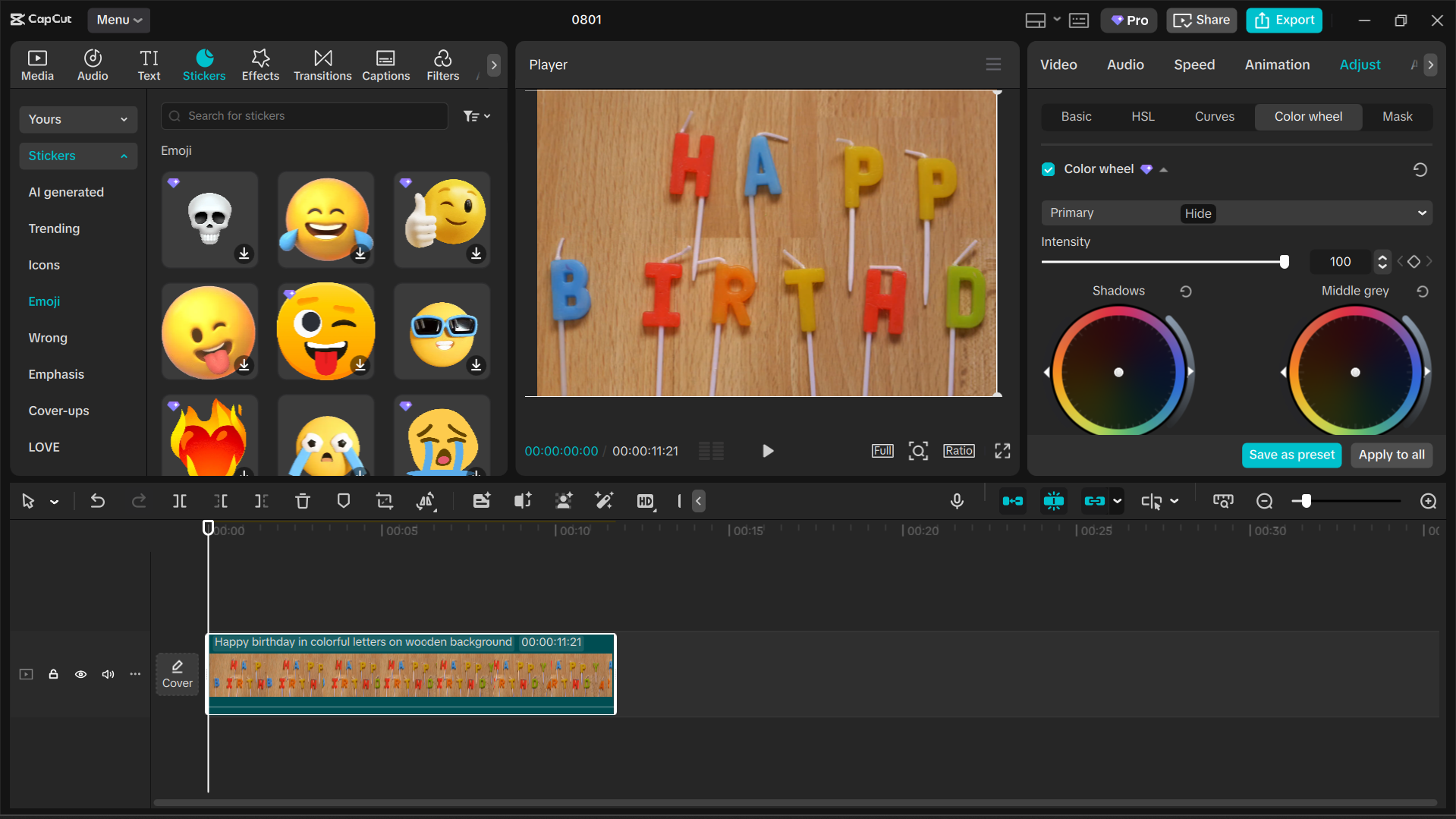 Interface de CapCut éditeur vidéo de bureau - le meilleur outil pour créer des photos d'anniversaire
