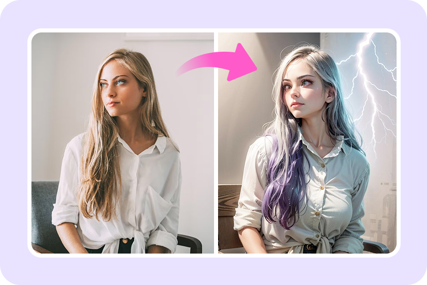 Turn ordinary images into imaginative visuals