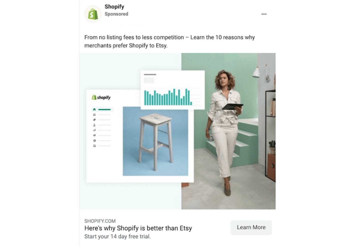 Shopify отзыв видео объявление