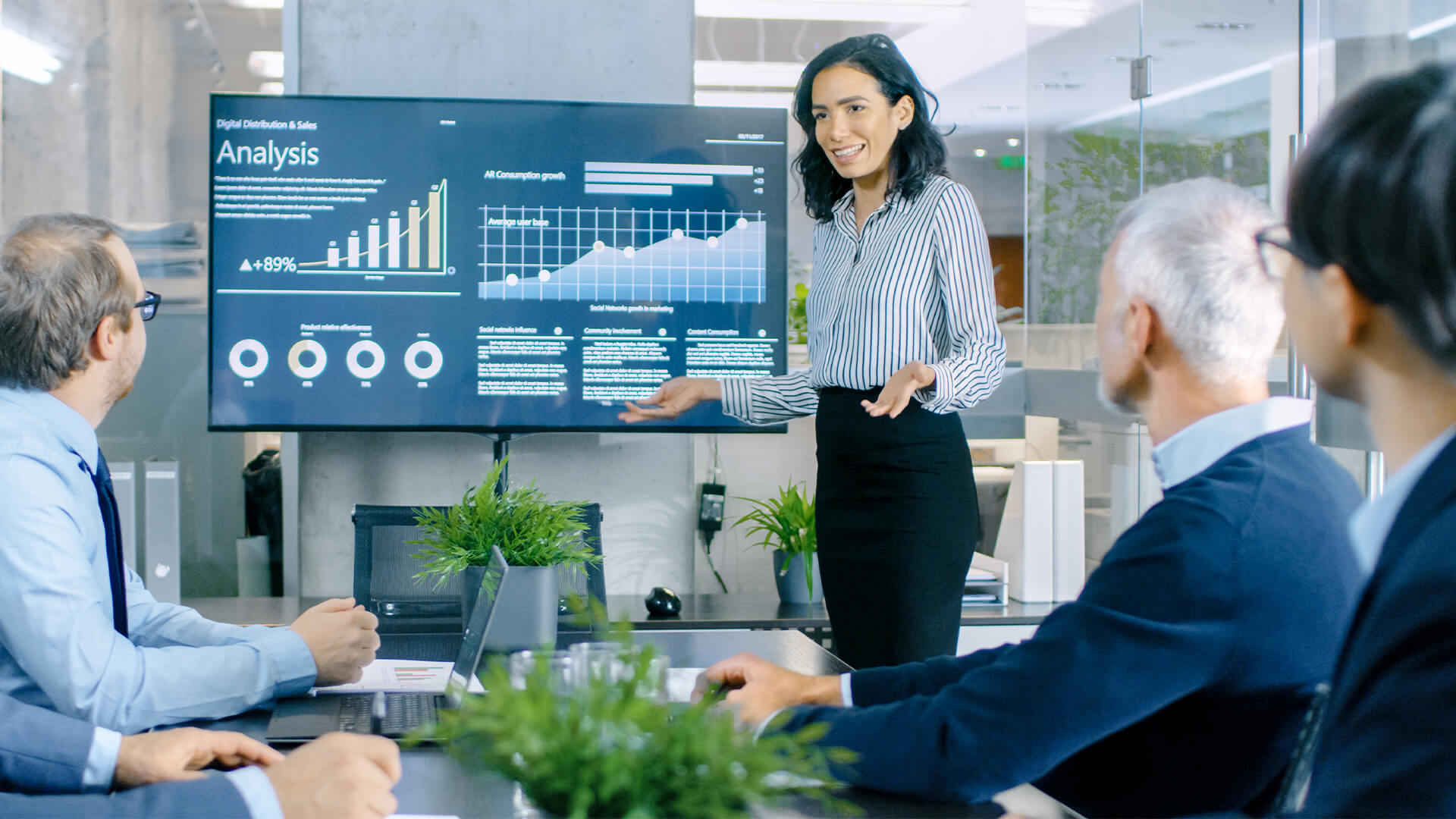 Slideshow for business presentations