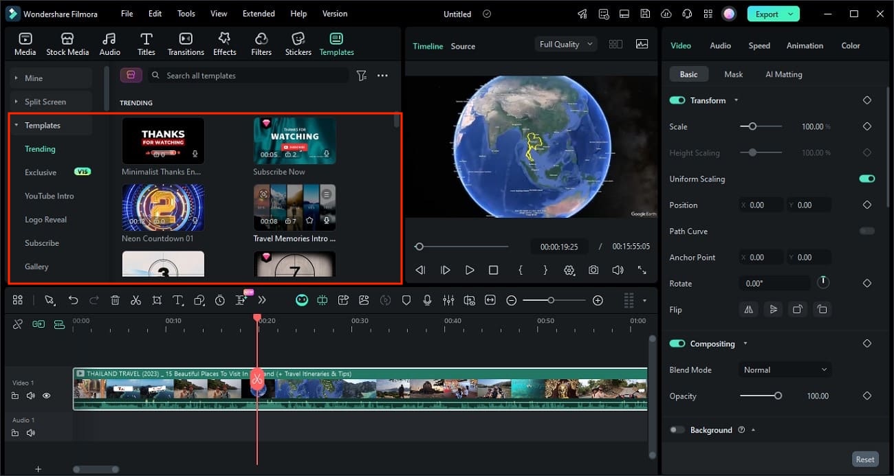 filmora luovat resurssit ja mallipohjat