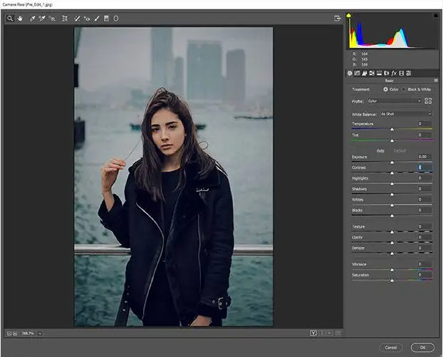 Removing grain in Photoshop by using Camera RAW