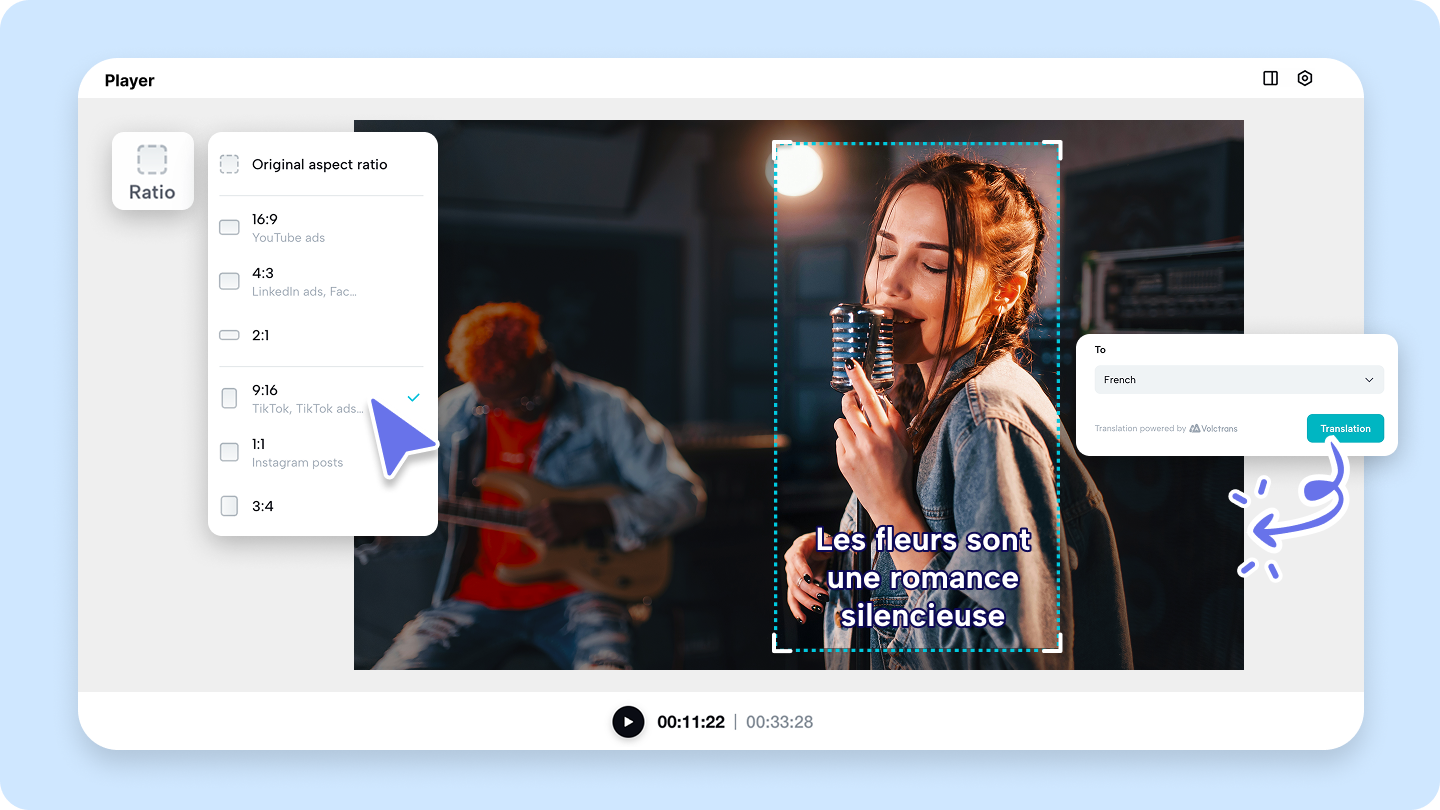 AI video translator