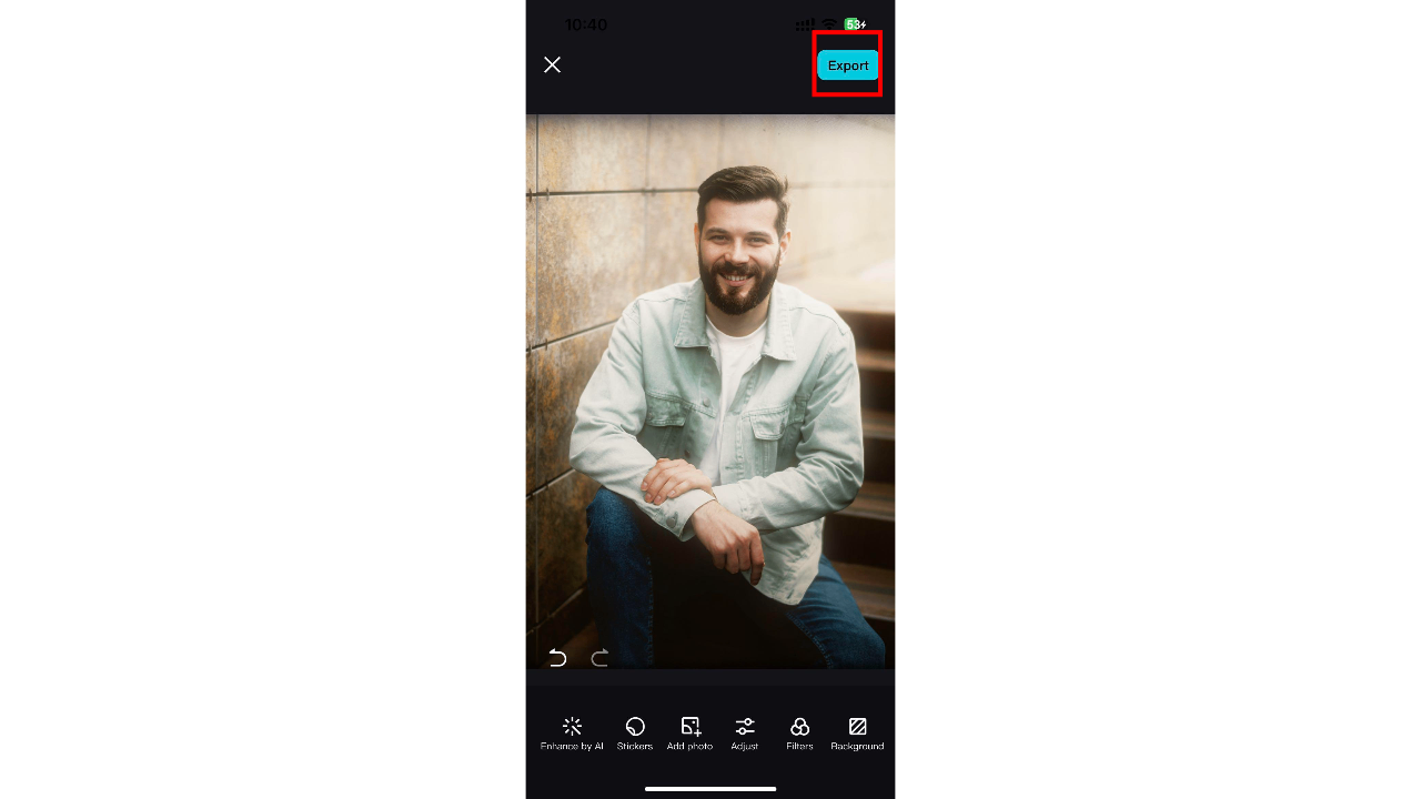 Aplicación de filtros de fotos de Instagram - Exporta y comparte
