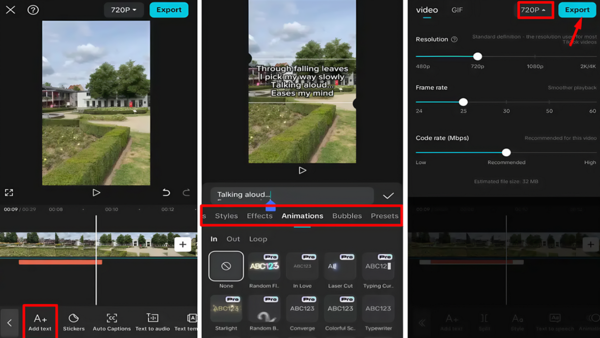 สร้างวิดีโอเนื้อเพลงเพลงสำหรับ YouTube โดยใช้แอปพลิเคชัน CapCut บนมือถือ