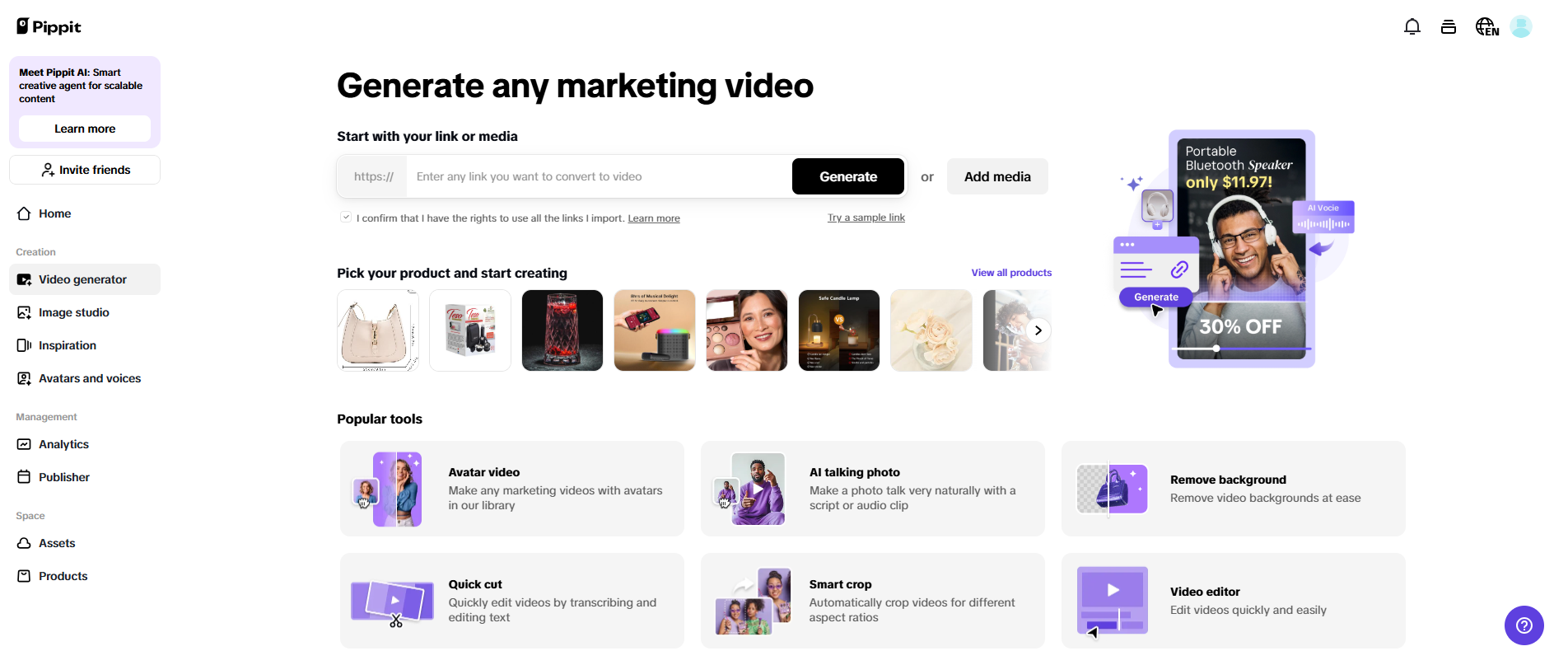 One-Click product video