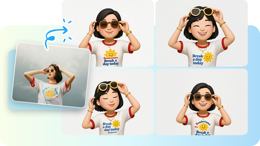 Converting image to emoji with Pippit