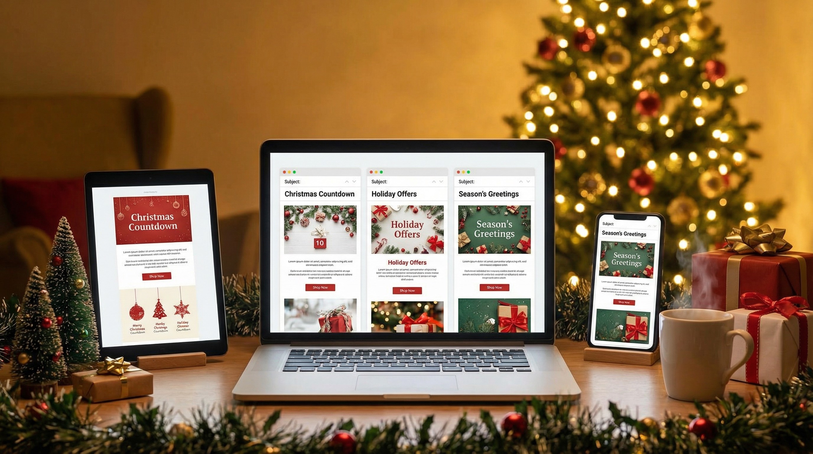 Festive email campaign