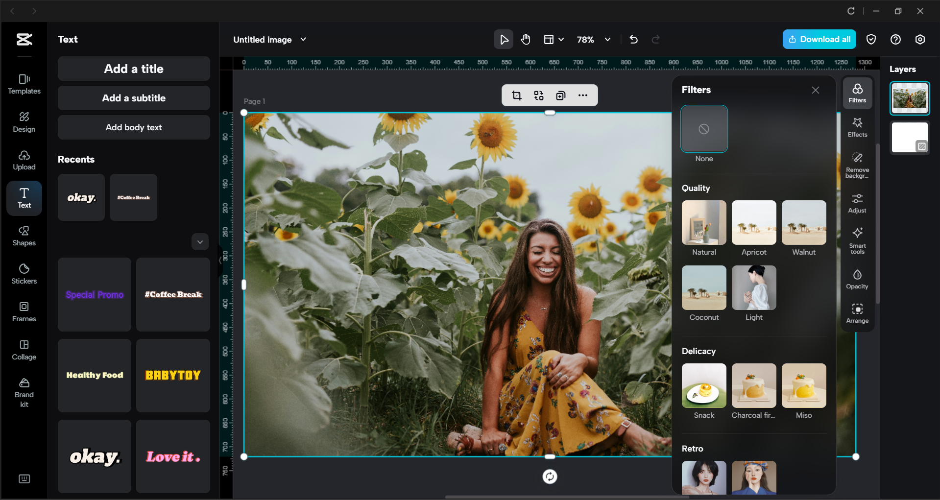 Interface of the CapCut desktop video editor - an easier way to edit images with AI