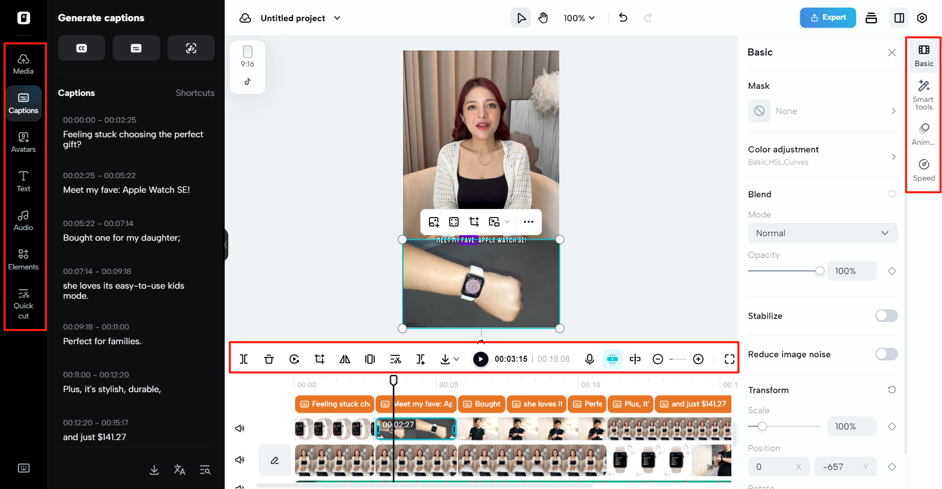 Edit more product video
